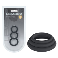 LEVELZ Classic Silicone Cock Ring Set - XS/S/M LEVELZ Classic Silicone Cock Ring Set - XS/S/M